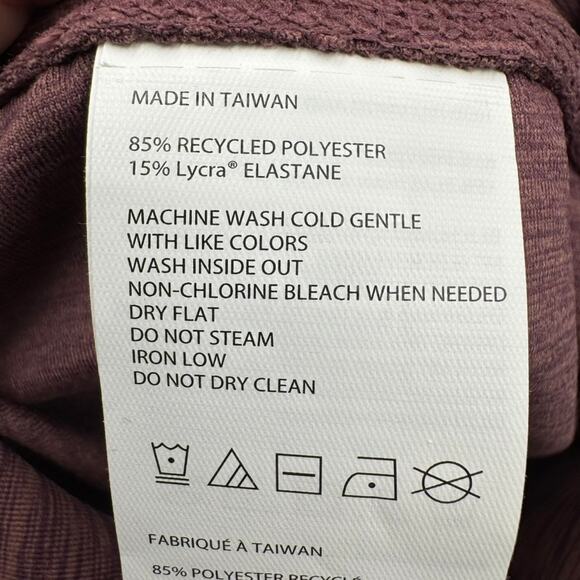 prAna Kimble Short XS Flannel Heather high rise yoga biker shorts NWT - Picture 7 of 9